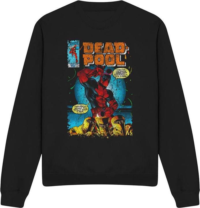 Actual product image Deadpool Unisex Adult Would You Want It Comic Cover Sweatshirt (XXL)