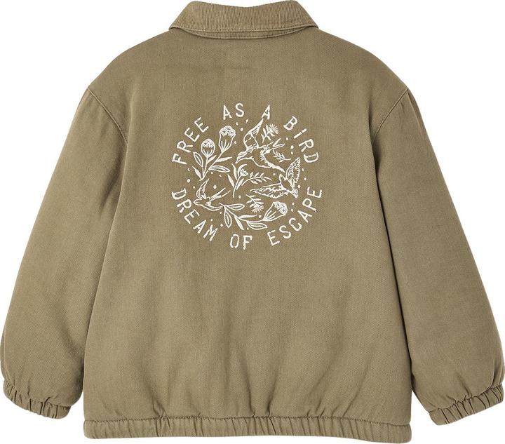 Actual product image Vertbaudet Quilted girls' jacket with embroidery on the back (116)