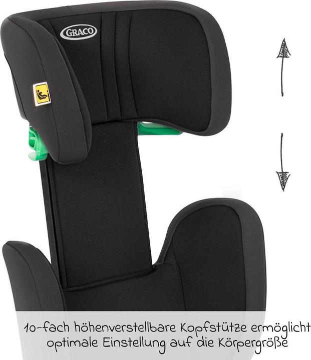 Actual product image Graco Junior Maxi (Child seat, ECE R129/i-Size Standard)