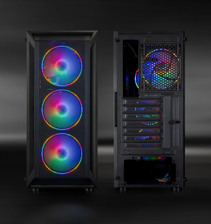 Produktbild Tooq Technology Caja Semitorre Gaming Tqgcc101-B "Ragnärok" Negra (ATX, mATX, Mini-ITX)