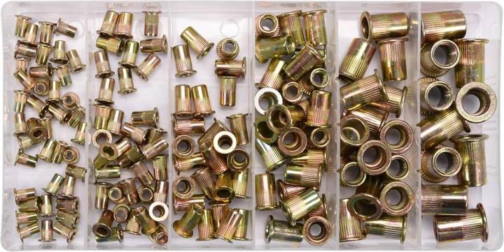 Actual product image Yato Rivet nuts steel set M3-M10 150 pieces