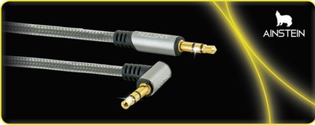 Produktbild Ainstein 90° KLINKEN Anschlusskabel (1 m, 3.5mm Klinke (AUX))