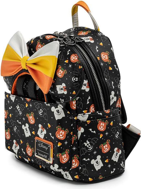 Image du produit Loungefly Disney Mickey et Minnie Spooky Sac à dos Halloween + set de bandeaux 27cm (6.50 l)