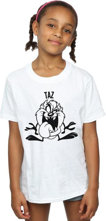 Immagine prodotto Looney Tunes Taz Large Head Maglietta Ragazze (140, 146)