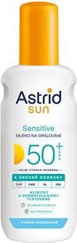 Actual product image Astrid Milk in spray for tanning Sensitive SPF 50+ Sun 150 ml (Sun spray, SPF 50+, 150 ml)