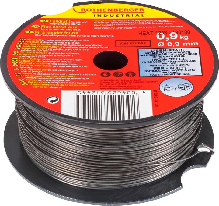 Immagine prodotto Rothenberger Filo animato industriale placcato in rame da 0,9 mm