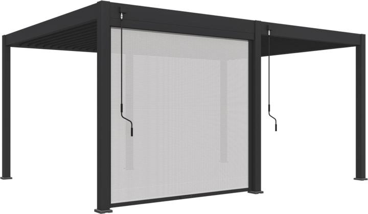 Weide Elektrisches Sonnenrollo für Elektrische Pergola | anthrazit (248.50 cm, 9 cm)