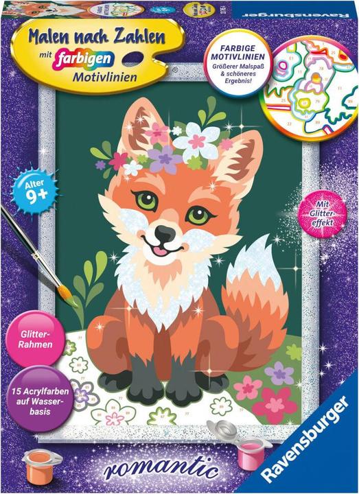 Produktbild Ravensburger Malen nach Zahlen 23765 - Blumiger Fuchs - Kinder ab 9 Jahren