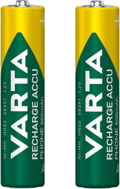 Productafbeelding Varta Accu Telefoon Opladen (2 Pcs., AAA, 800 mAh)