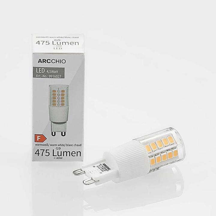 Produktbild Arcchio LED-Stiftsockellampe G9 4,5W 3.000K (G9, 4.50 W, 475 lm, 1 x, F)