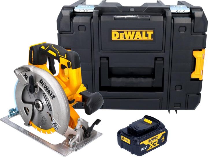 Actual product image DeWalt DCS 570 NT Akku Handkreissäge 18 V 184 mm Brushless + 1x Akku 4,0 Ah + TSTAK - ohne