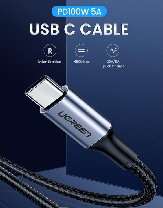 Produktbild Ugreen USB Typ C – USB Typ C (1 m, USB 2.0)