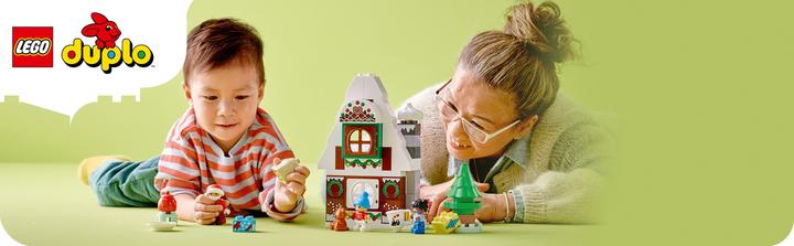 Image du produit LEGO Maison en pain d'épice avec le Père Noël (10976)