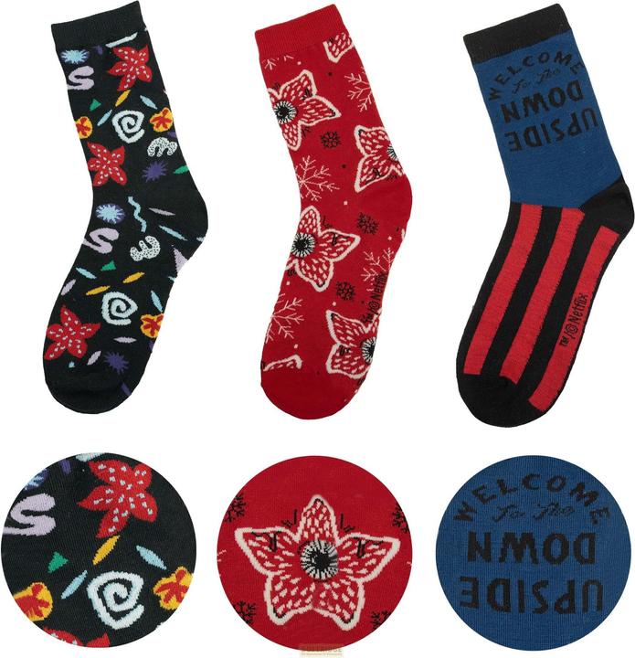 Actual product image Cinereplicas Stranger Things: Socks (3 pairs (pack of 3, 40)