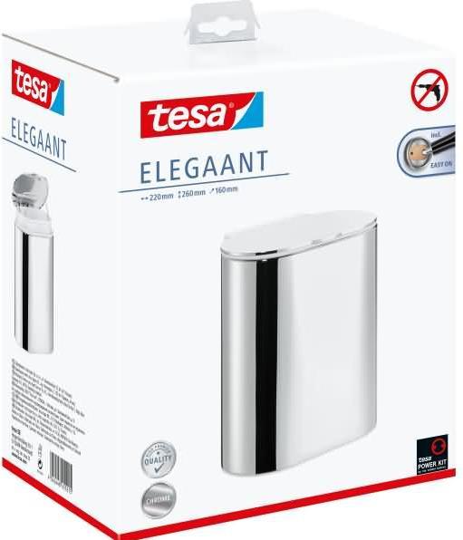 Actual product image tesa ELEGAANT Kosmetikabfalleimer inkl. Klebelösung ohne Bohren (10 l)