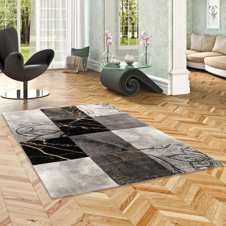 Produktbild Pergamon Designer Teppich Maui Karo Barock (80 x 150 cm)