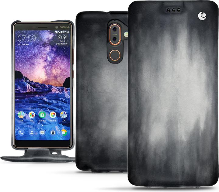 Productafbeelding Noreve Lederen omslag verticaal (Nokia 7 Plus)
