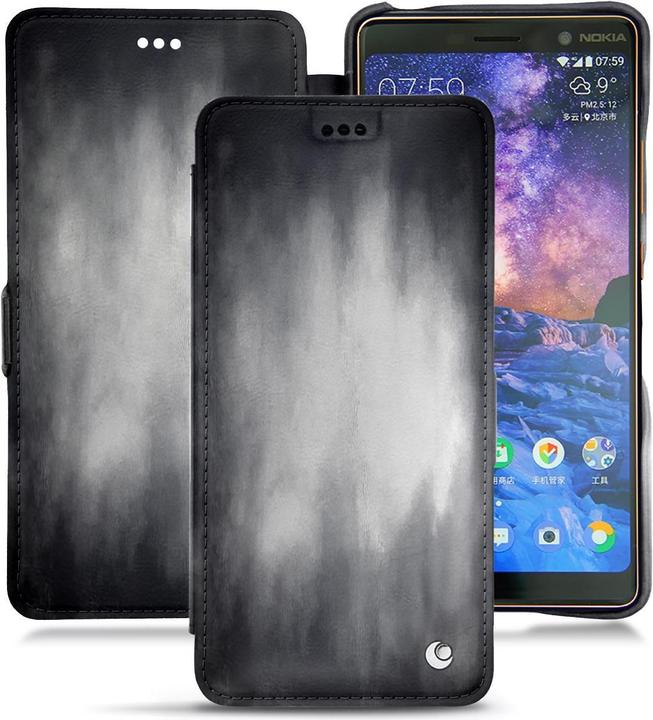 Productafbeelding Noreve Lederen omslag horizontaal (Nokia 7 Plus)