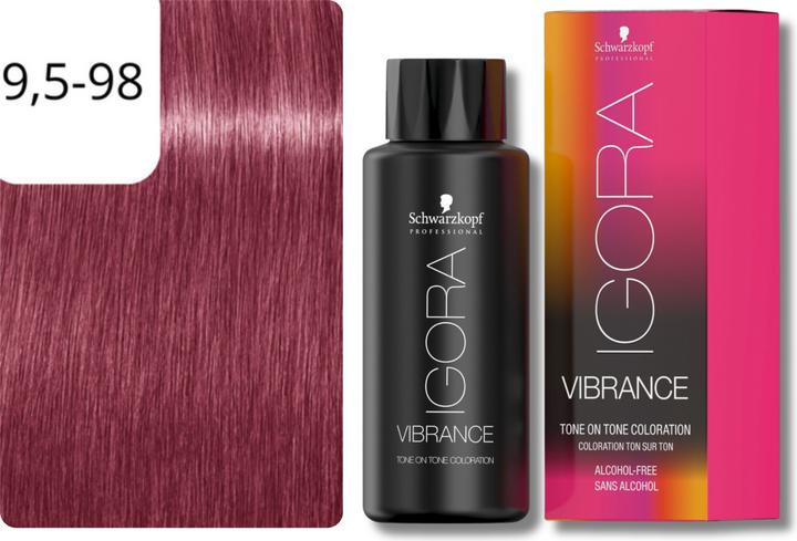 Produktbild Schwarzkopf Professional IGORA Vibrance Haartönung NEU (9,5-98 Violett Rot Toner)
