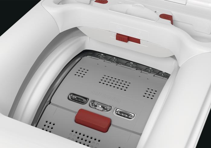 Produktbild AEG L6TBG723 Toplader-Waschmaschine 7 kg 1151 U/min E Weiss (7 kg, Unten)