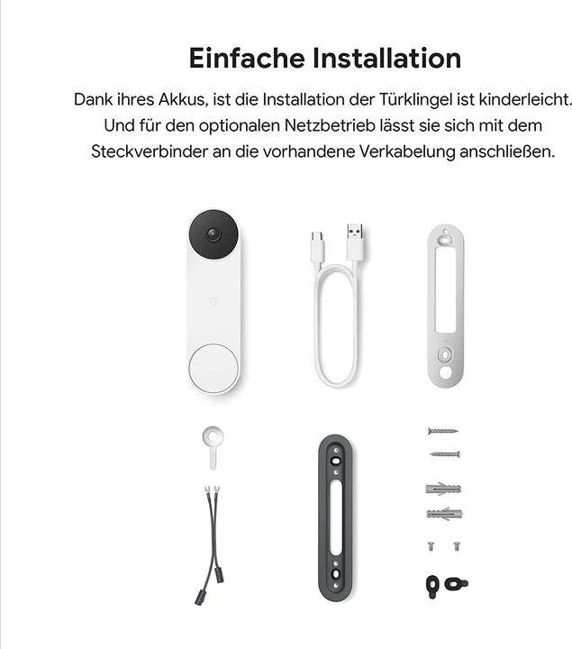 Immagine prodotto Google Campanello Nest (Bluetooth Low Energy, Senza fili)
