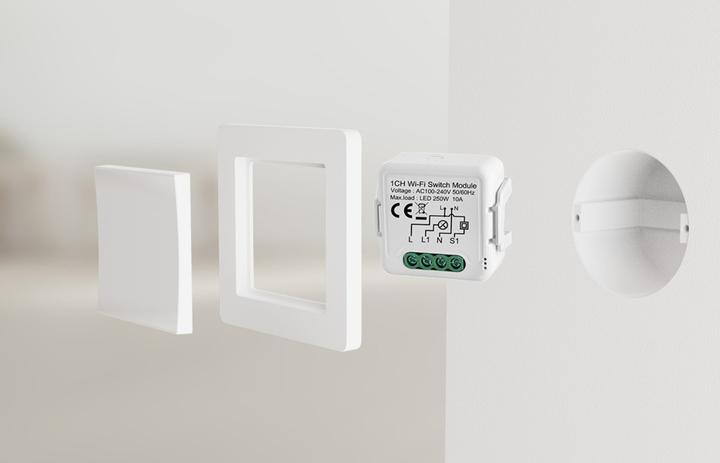 Actual product image Netplus Smart Relay Switch Module 10A 1-Channel Zigbee