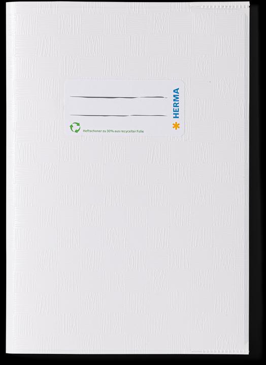 Actual product image HERMA Exercise book cover, DIN A5, made of PP, white covered (A5)