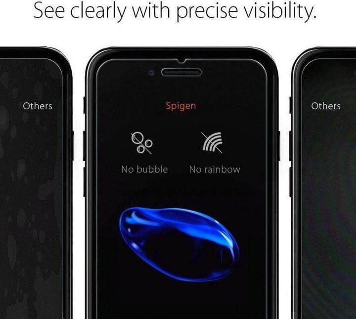 Actual product image Spigen Glass.tR Slim HD (1 Piece, Apple iPhone SE (2nd Gen))