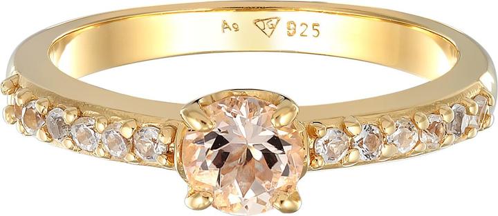 Immagine prodotto Elli Anello PREMIUM Topazio Morganite Fidanzamento Argento 925 (58, 925 Argento)