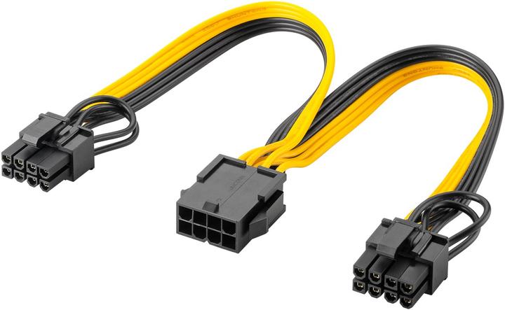 Immagine prodotto Goobay Cavo di alimentazione da 8 pin femmina a doppio maschio 6+2 per PCIe