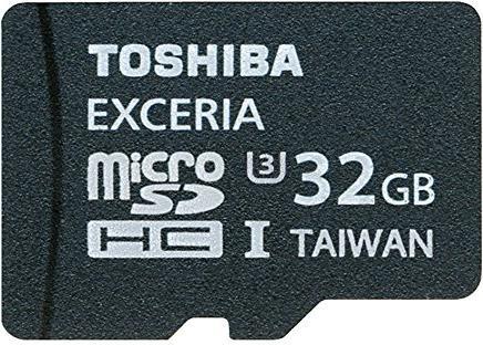 Productafbeelding Toshiba microSDHC Exceria UHS-I met adapter (32 GB, microSDHC, U3, UHS-I)