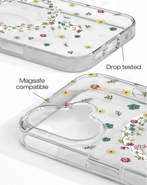 Actual product image iDeal Of Sweden Magsafe Designer Hard-Cover Petite Floral (Apple iPhone 16)