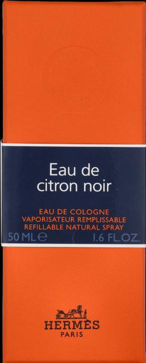Actual product image Hermès Eau de Citron Noir by Eau de Cologne Refillable Spray 50 ml (Eau de cologne, 50 ml)