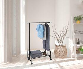 Produktbild Wenko Teleskop-Garderobe Profi 50696100 schwarz Metall 121,0 x 185,0 cm