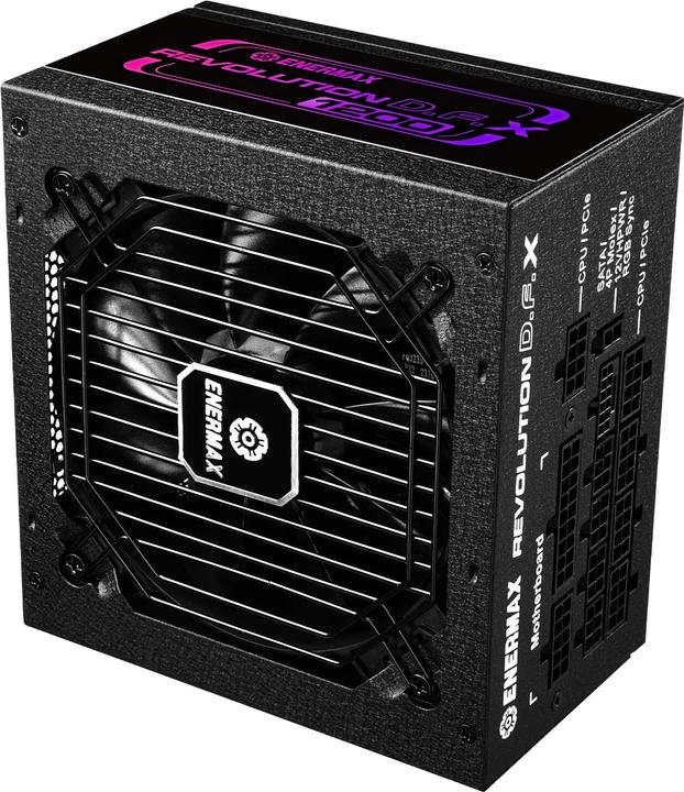 Produktbild Enermax Revolution D.F. X ARGB ATX3.0 PCI-e 5.0 PC Netzteil 850W 80Plus Gold Vollmodular 2X 12VHPWR (850 W)