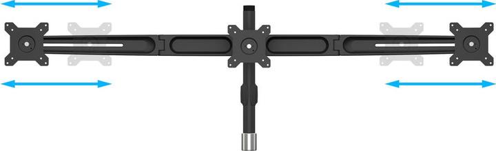 Actual product image Multibrackets Extension set to 6 monitors for table stand EX Kit Triple (Table, 24")