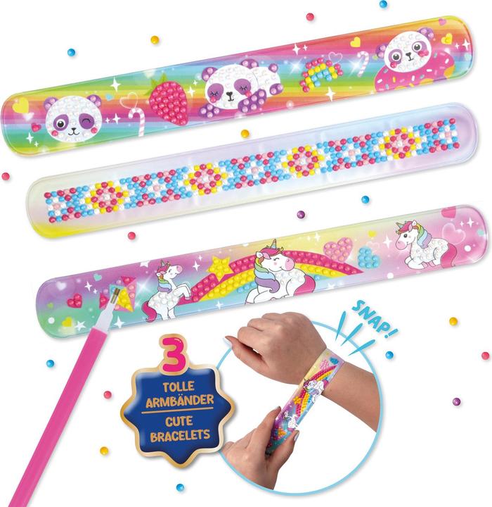 Actual product image Lena Diamond Art Snap Bracelets, FS