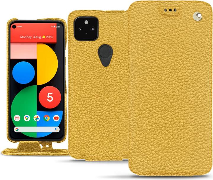 Actual product image Noreve Leather cover vertical (Google Pixel 5)