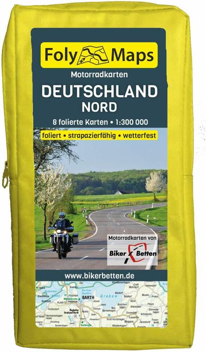 Produktbild FolyMaps Motorradkarten Deutschland Nord 1 : 300 000
