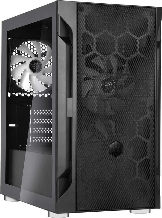 Actual product image Silverstone Fara H1M Pro Micro-ATX Case - Tempered Glass, ARGB (mATX, Mini-ITX, Mini-DTX)