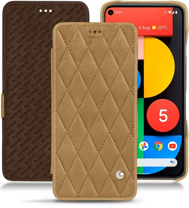 Actual product image Noreve Leather case horizontal (Google Pixel 5)