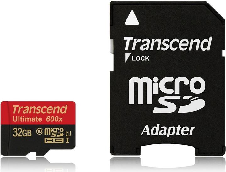 Actual product image Transcend Ultimate (32 GB, microSDHC, U1, UHS-I)