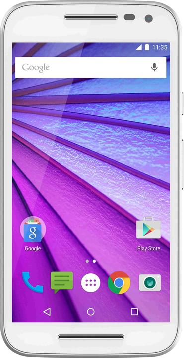 Produktbild Lenovo Moto G 3rd Gen (8 GB, Weiss, 5", Single SIM, 13 Mpx, 4G)