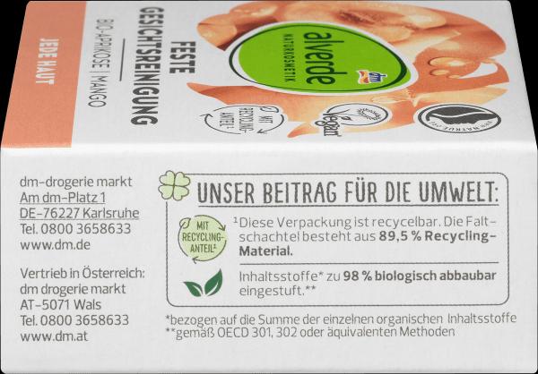 Image du produit dm alverde Nettoyage solide du visage Toute peau (Gel)