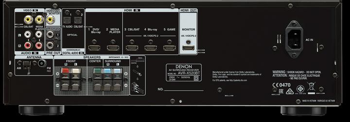 Image du produit Denon Avr-X520bt (5.2 canaux, FM)