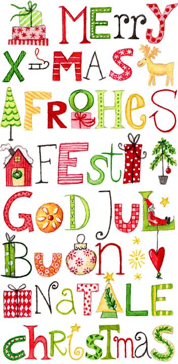 Braun + Company Taschentuch Weihnachten Happy Wishes