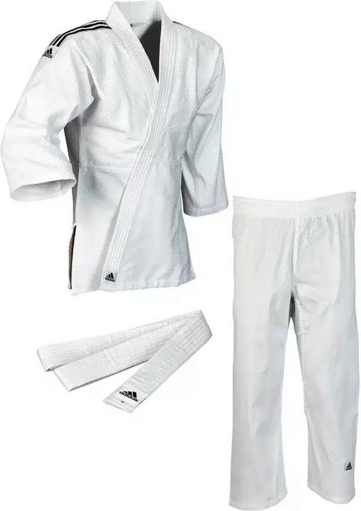 Produktbild adidas Judo-Anzug "Club" weiss/schwarze Streifen, J350 (170)