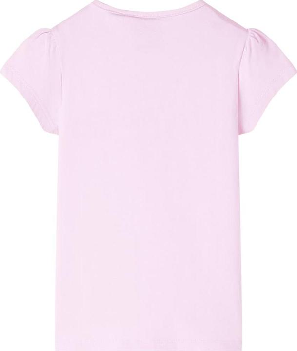 Actual product image VidaXL Children's T-shirt light pink 92,Material: 95 % cotton. 5 (92)