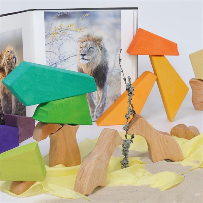 Image du produit Grimm's Jeu de construction lion arc-en-ciel