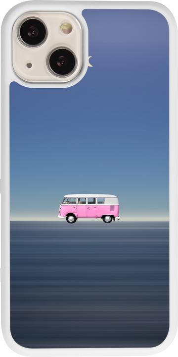 Produktbild PhoneLook Hülle Silikon weiss Spring 23 pink bus (Apple iPhone 13)